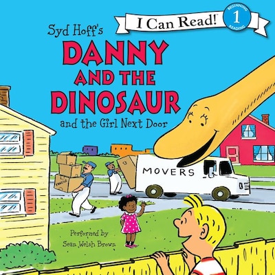 Danny and the Dinosaur and the Girl Next Door – omslag til lydbogen af Syd Hoff