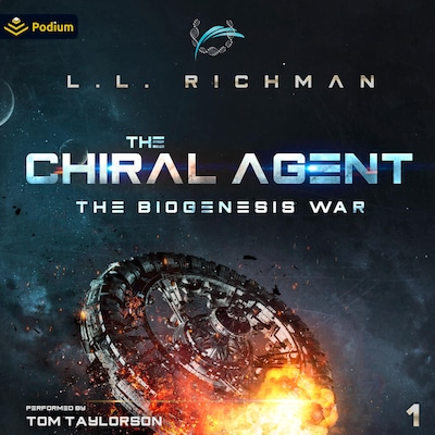 The Chiral Agent – omslag til lydbogen af L.L. Richman