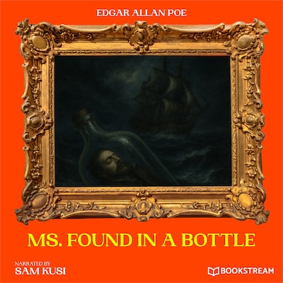The MS. Found in a Bottle – omslag til lydbogen af Edgar Allan Poe