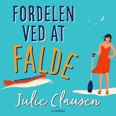 Fordelen ved at falde – omslag til lydbogen af Julie Clausen