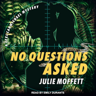 No Questions Asked – omslag til lydbogen af Julie Moffett