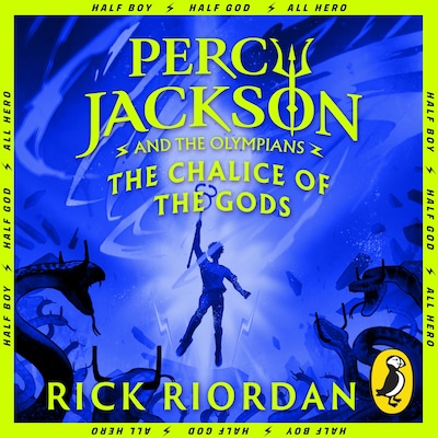 Percy Jackson and the Olympians: The Chalice of the Gods – omslag til lydbogen af Rick Riordan