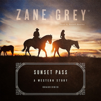 Sunset Pass – omslag til lydbogen af Zane Grey