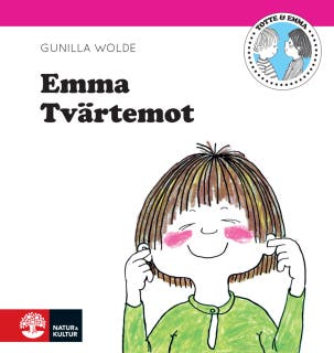 Emma tvärtemot – omslag till ljudboken av Gunilla Wolde