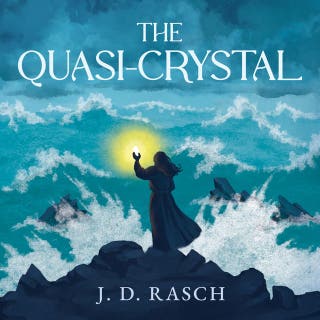 The Quasi-Crystal – omslag till ljudboken av J. D. Rasch