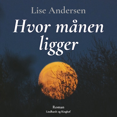 Hvor månen ligger – omslag til lydbogen af Lise Andersen