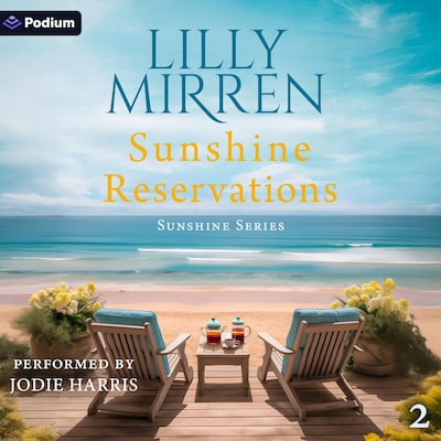 Sunshine Reservations – omslag til lydbogen af Lilly Mirren