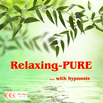 Relaxing-PURE... with hypnosis – omslag til lydbogen af Michael Bauer
