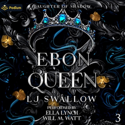 Ebon Queen – omslag til lydbogen af LJ Swallow
