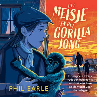Het meisje en het gorillajong – omslag van het luisterboek van Phil Earle