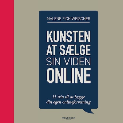 Kunsten at sælge sin viden online – omslag til lydbogen af Malene Fich Weischer