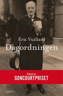 Dagordningen – omslag till ljudboken av Eric Vuillard