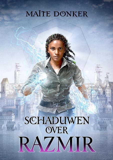 Schaduwen over Razmir – omslag van het luisterboek van Maite Donker