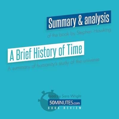 Book Review: A Brief History of Time by Stephen Hawking – omslag til lydbogen af 50Minutes