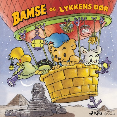 Bamse og Lykkens Dør – omslag til lydbogen af Rune Andréasson