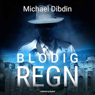 Blodig regn – omslag til lydbogen af Michael John Dibdin