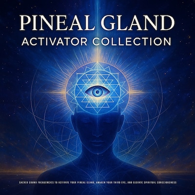 Pineal Gland Activator Collection - Sacred Sound Healing – omslag til lydbogen af Abhamani Ajash, Lhamo Sarepa, Sound Healing Foundation