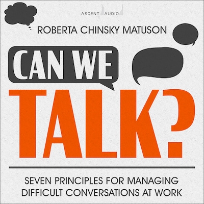 Can We Talk? – omslag til lydbogen af Roberta Chinsky Matuson