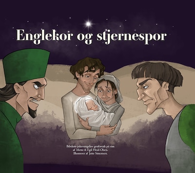 Englekor og stjernespor – omslag til lydbogen af Egil Hvid-Olsen, Mette Hvid-Olsen