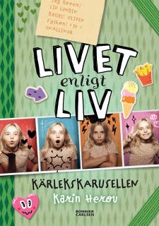 Kärlekskarusellen – omslag till ljudboken av Karin Herou