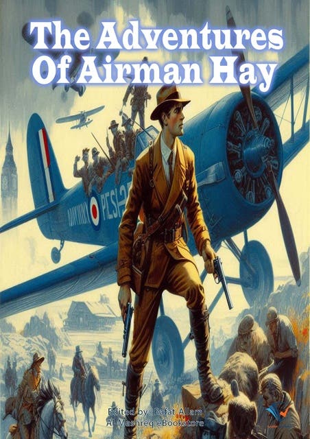 THE ADVENTURES OF AIRMAN HAY – omslag til lydbogen af Edgar Wallace