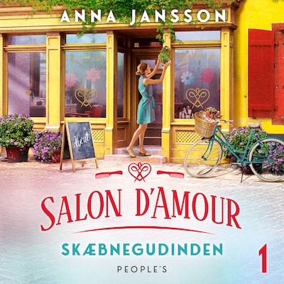 Skæbnegudinden fra Salon d'Amour – omslag til lydbogen af Anna Jansson