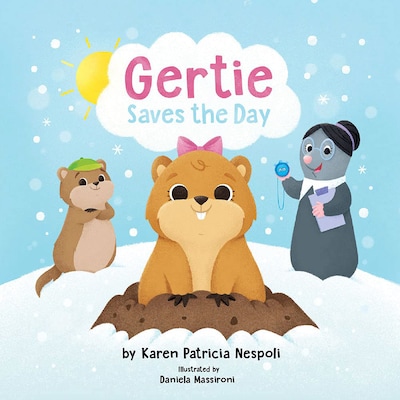 Gertie Saves the Day – omslag till ljudboken av Karen Patricia Nespoli