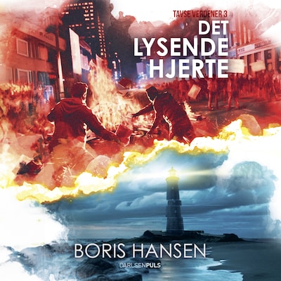 Tavse verdener (3) Det lysende hjerte – omslag til lydbogen af Boris Hansen