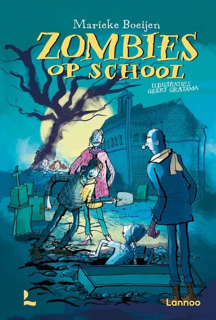 Zombies op school – omslag van het luisterboek van Marieke Boeijen