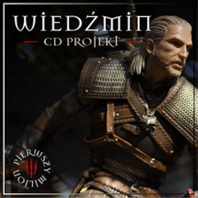 Pierwszy milion. CD Projekt. Wiedźmin zdobywa świat. – okładka audiobooka, autor Maciej Rajewski, Justyna Jaciuk, Bartłomiej Ważny