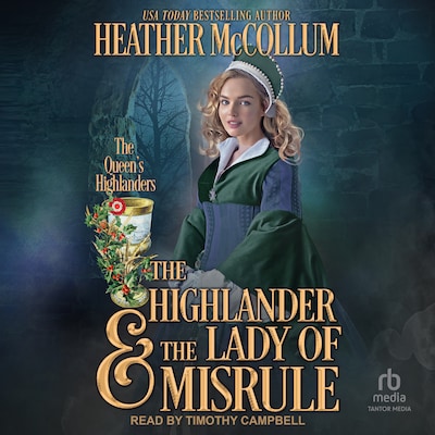 The Highlander & the Lady of Misrule – omslag til lydbogen af Heather McCollum