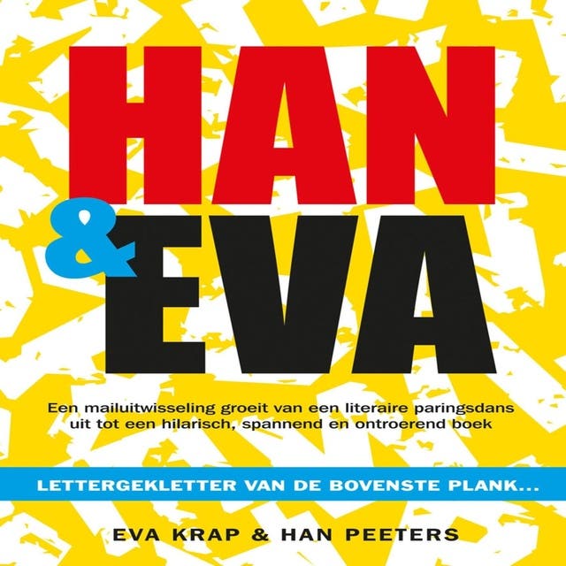 Han en Eva: Lettergekletter van de bovenste plank... – omslag van het luisterboek van Eva Krap,Han Peeters
