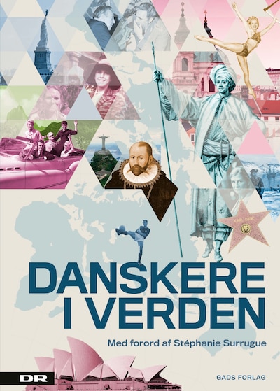 Danskere i verden – omslag til lydbogen af Anne Blume, Mette Buch Jensen, Jeanne Dahl Olsen