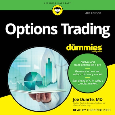 Options Trading For Dummies, 4th Edition – omslag til lydbogen af Joe Duarte, MD