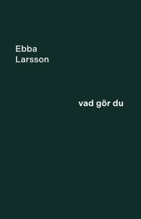 Vad gör du – omslag till ljudboken av Ebba Larsson