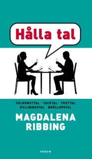 Hålla tal – omslag till ljudboken av Magdalena Ribbing
