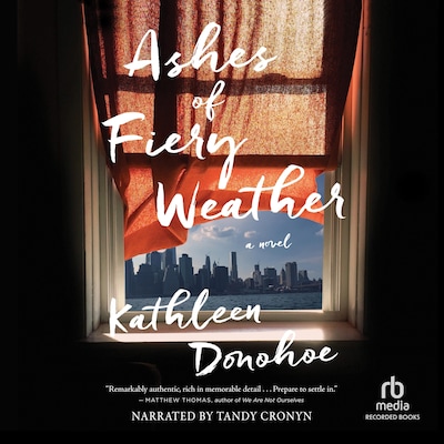 Ashes of Fiery Weather – omslag til lydbogen af Kathleen Donohoe