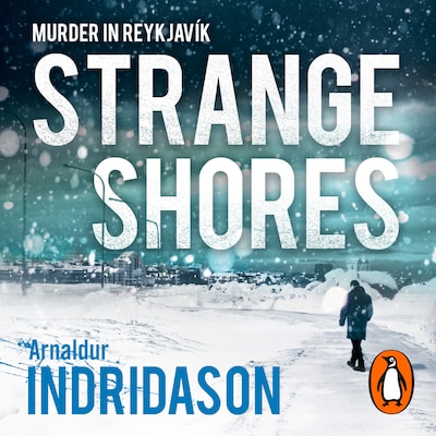 Strange Shores – omslag til lydbogen af Arnaldur Indriðason