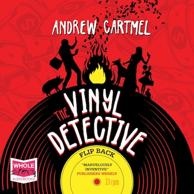 Flip Back – omslag til lydbogen af Andrew Cartmel