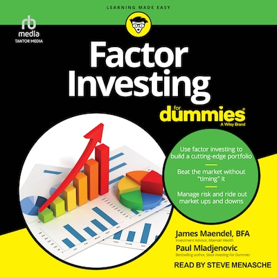 Factor Investing For Dummies – omslag til lydbogen af James Maendel, BFA, Paul Mladijenovic