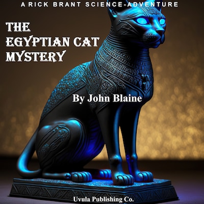 The Egyptian Cat Mystery – omslag til lydbogen af John Blaine