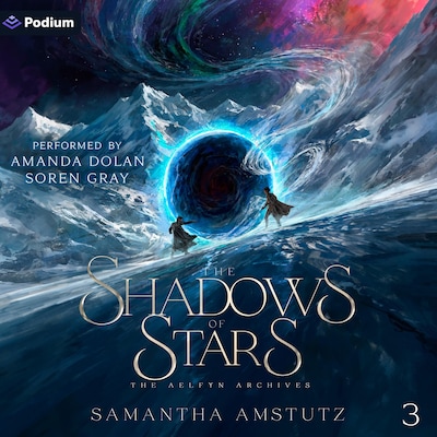 The Shadows of Stars – omslag til lydbogen af Samantha Amstutz