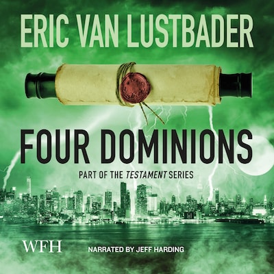 Four Dominions – omslag til lydbogen af Eric Van Lustbader