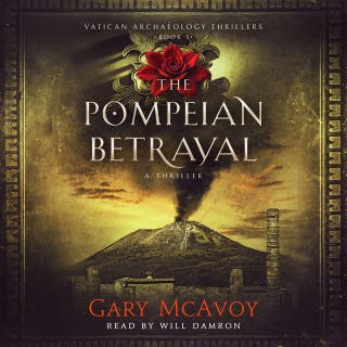 The Pompeian Betrayal – omslag till ljudboken av Gary McAvoy