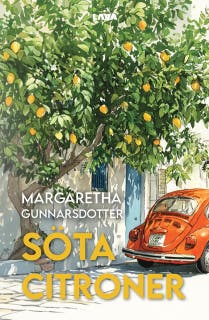 Söta citroner – omslag till ljudboken av Margaretha Gunnarsdotter