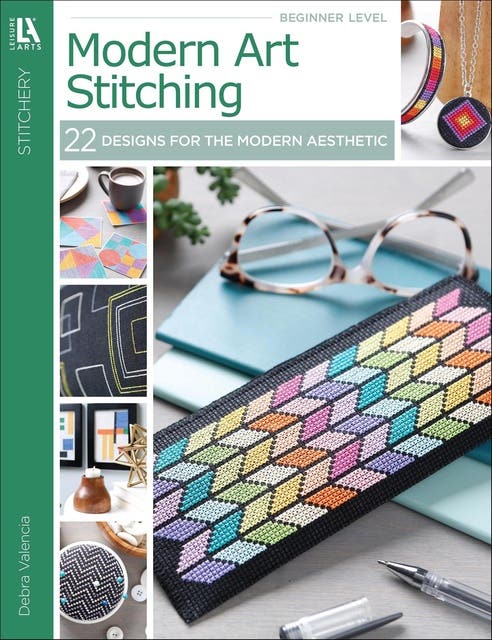 Modern Art Stitching: 22 Designs for the Modern Aesthetic – omslag til lydbogen af Debra Valencia