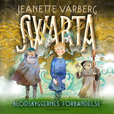 Swarta og blodskyggernes forbandelse – omslag til lydbogen af Jeanette Varberg