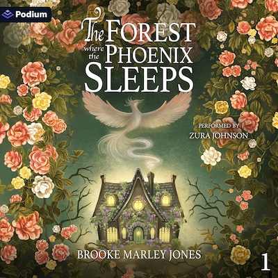 The Forest Where the Phoenix Sleeps – omslag til lydbogen af Brooke Marley Jones