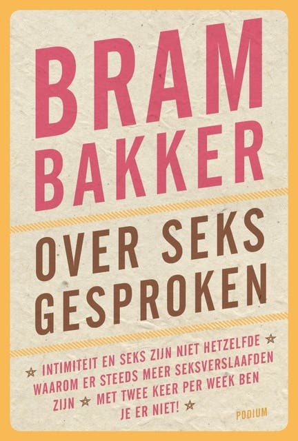Over seks gesproken – omslag van het luisterboek van Bram Bakker