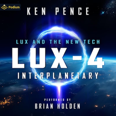 LUX-4: Interplanetary – omslag til lydbogen af Ken Pence